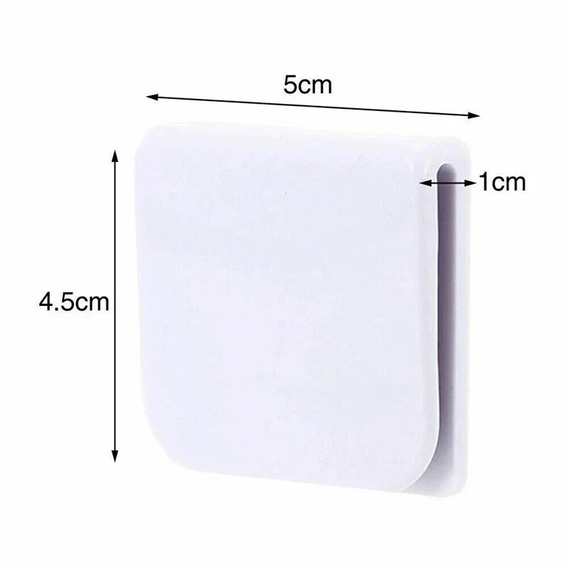 Shower Curtain Clips Self-Adhesive No-Drill Rustproof
