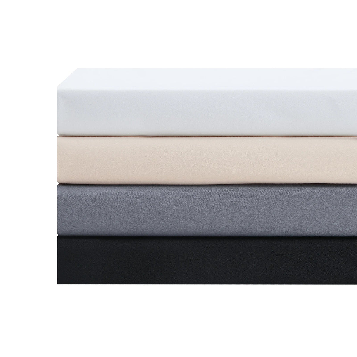 Shower Curtain Linen-Look Waterproof Polyester Rust-Resistant Grommets
