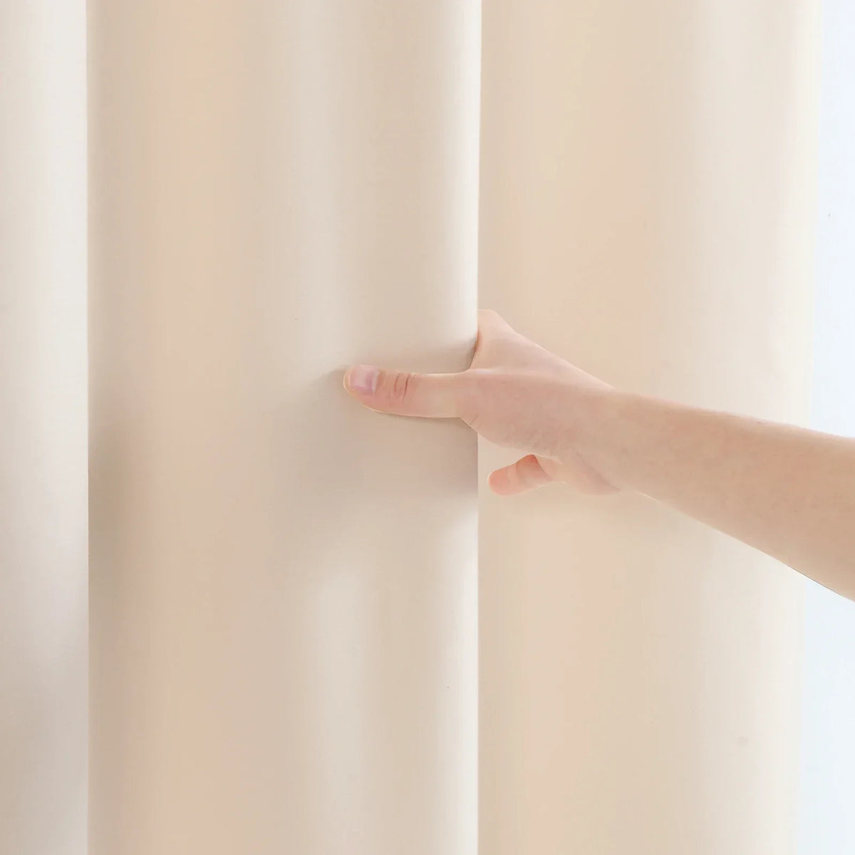 Shower Curtain Linen-Look Waterproof Polyester Rust-Resistant Grommets