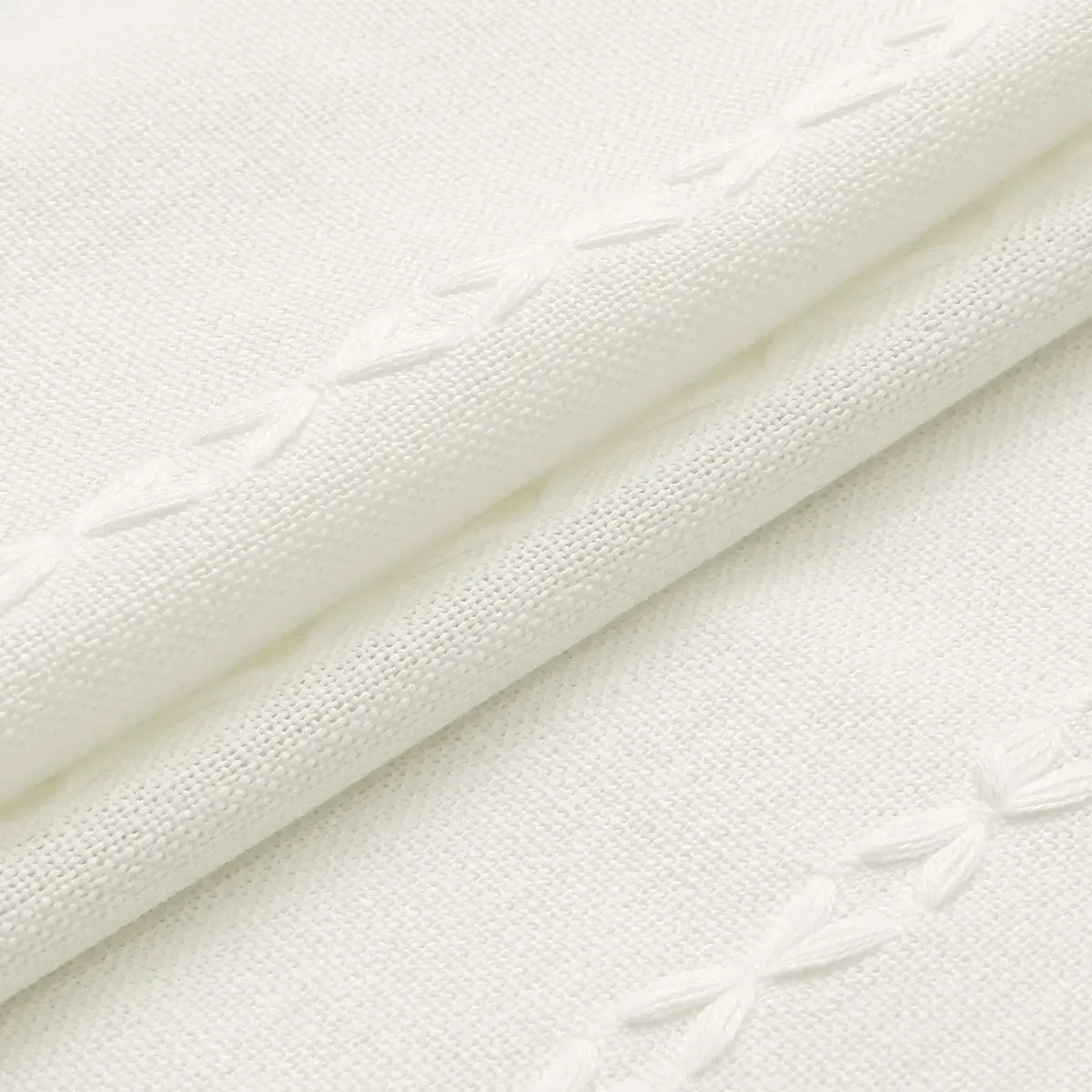 Shower Curtain Thick Linen-Look Waterproof Enhanced Privacy