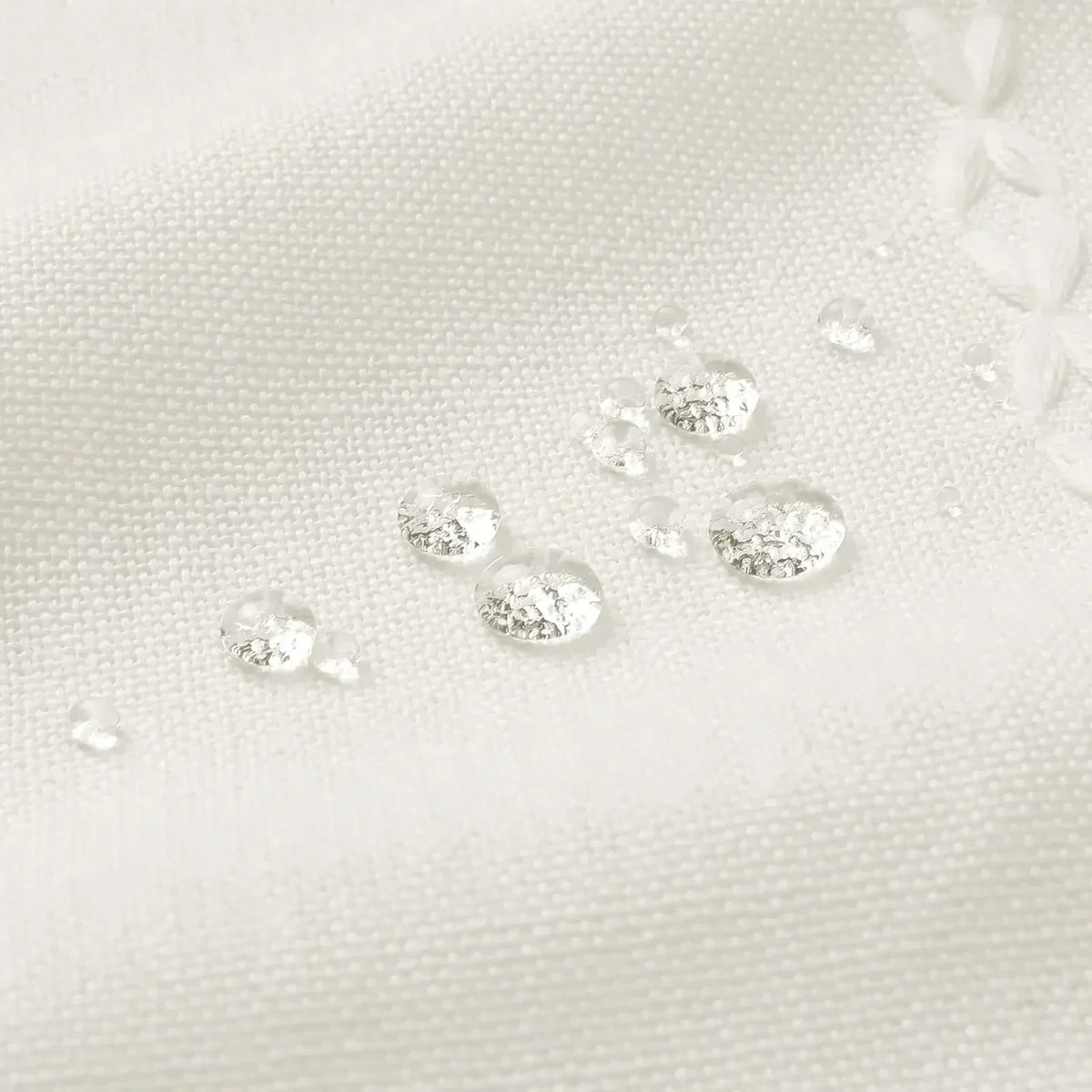Shower Curtain Thick Linen-Look Waterproof Enhanced Privacy