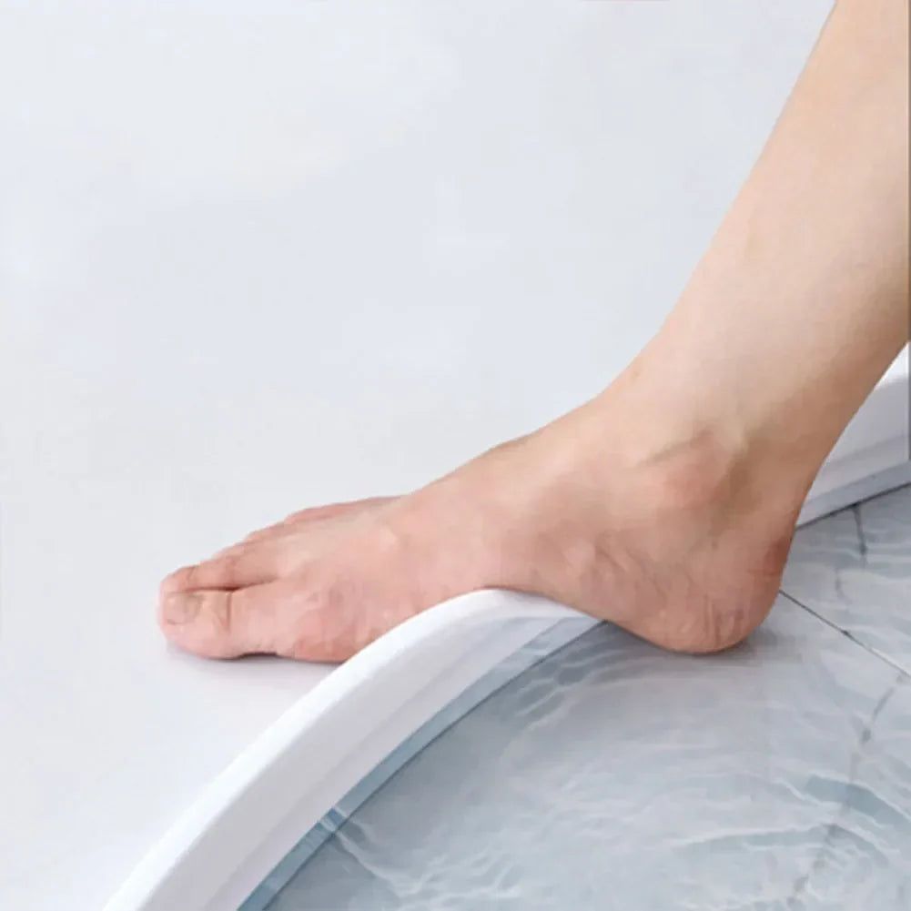 Shower Dam & Door Seal Silicone Self-Adhesive Trim-To-Fit