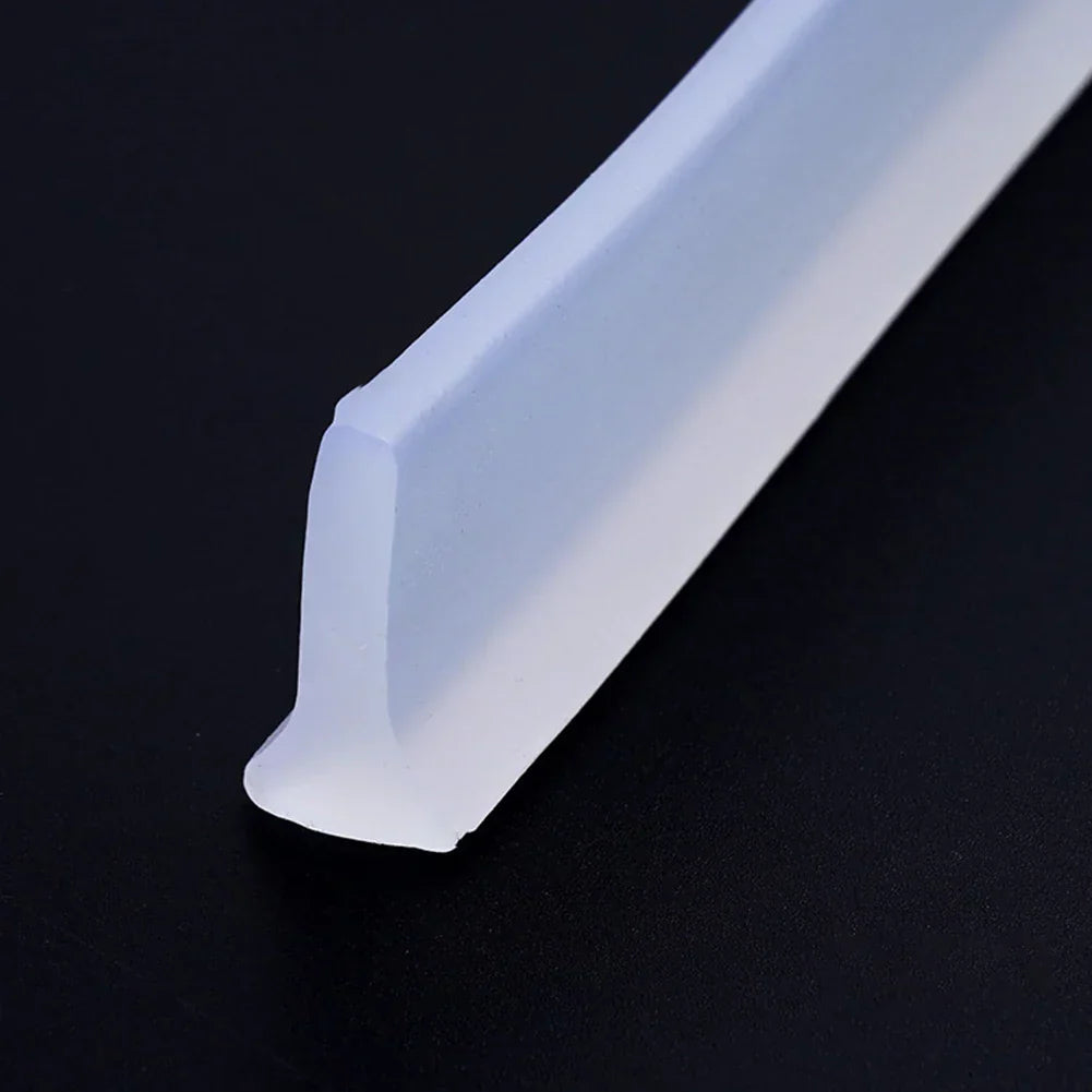 Shower Dam & Door Seal Silicone Self-Adhesive Trim-To-Fit