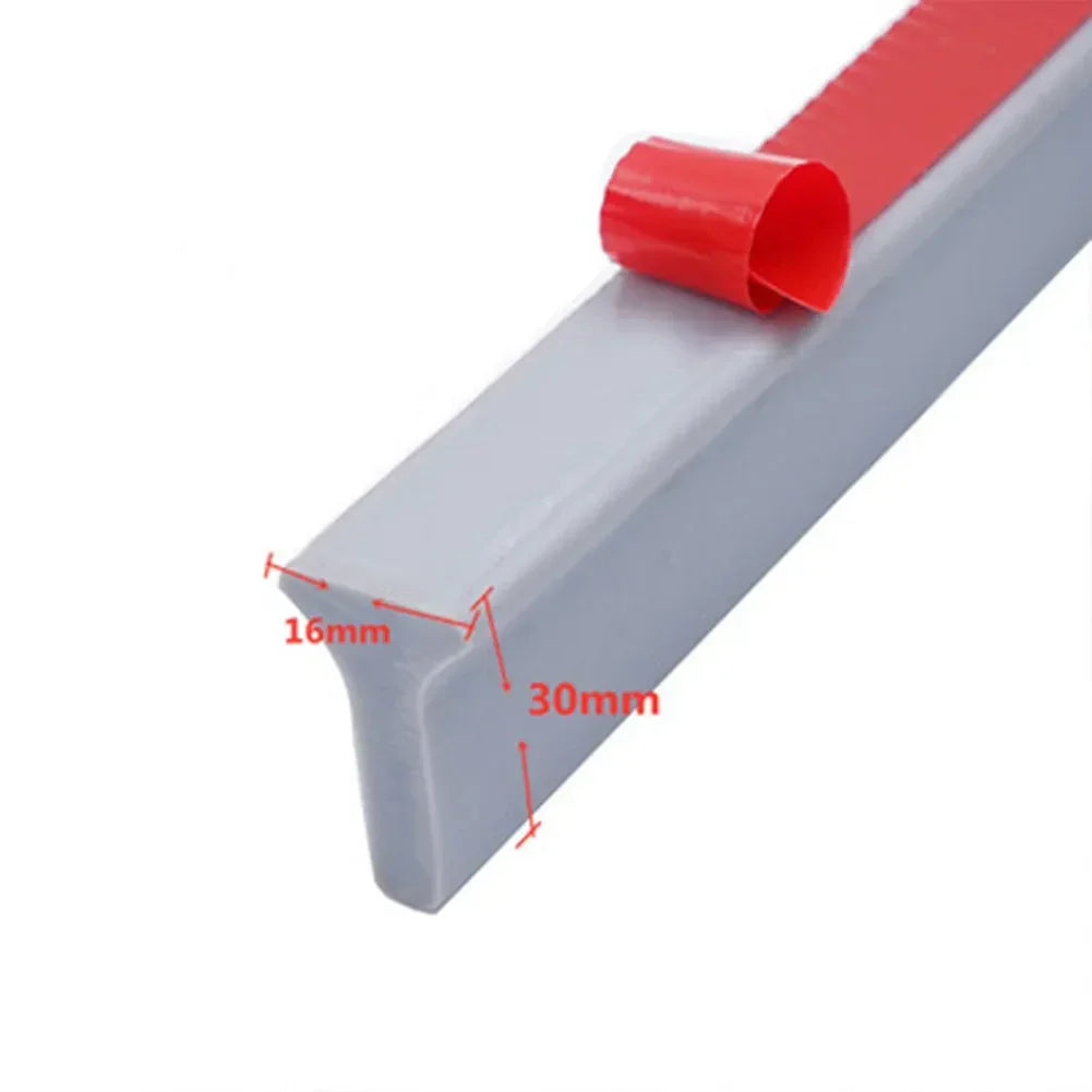 Shower Dam & Door Seal Silicone Self-Adhesive Trim-To-Fit