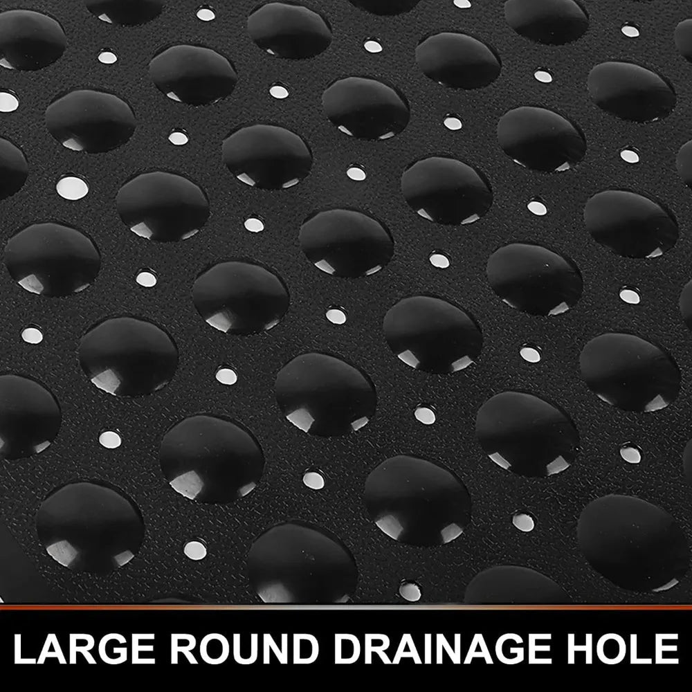 Shower Mat Non-Slip Suction Cups Quick-Drain Holes