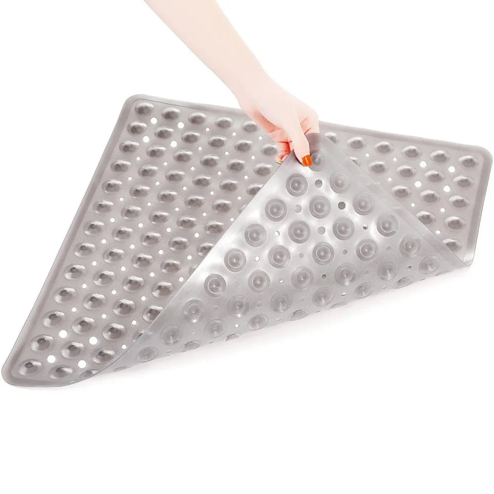 Shower Mat Non-Slip Suction Cups Quick-Drain Holes