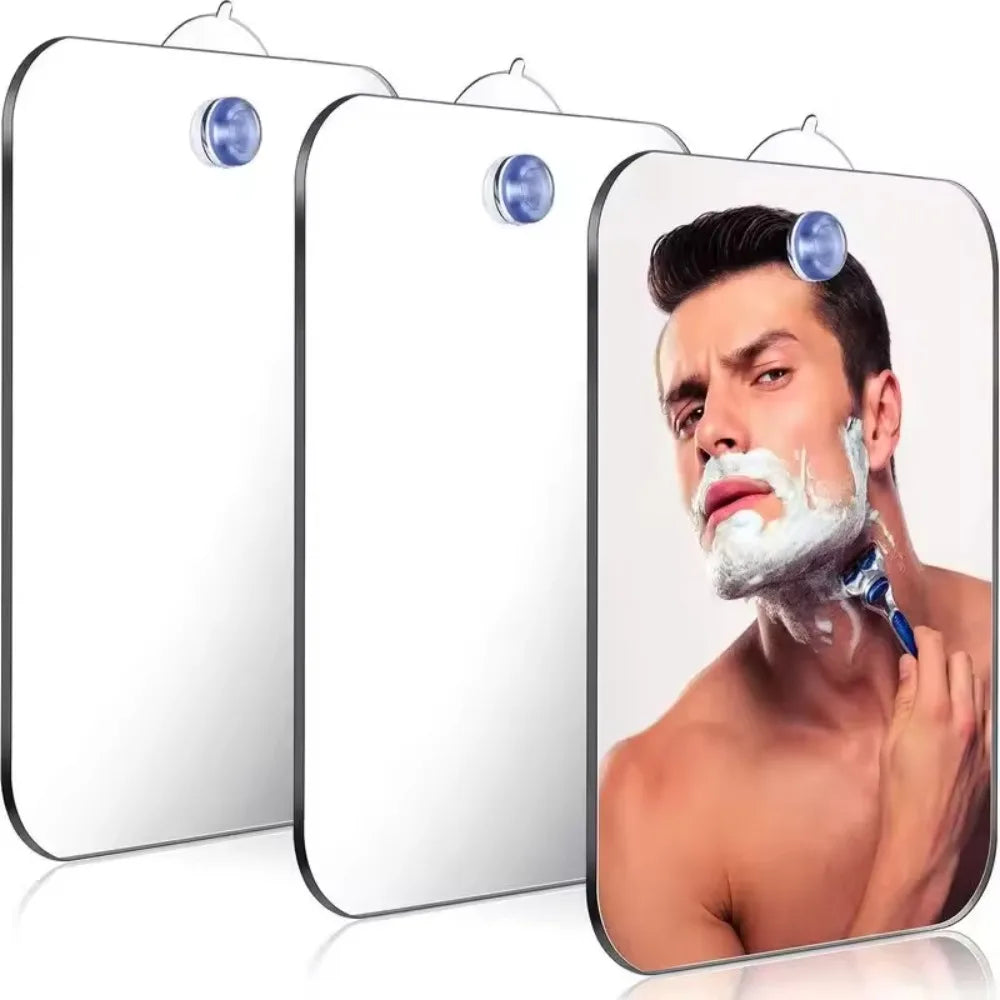 Shower Mirror Fogless Acrylic Hook & Suction Cup Mount