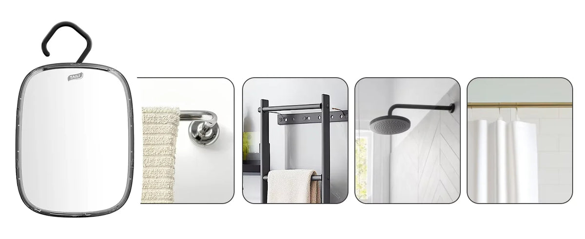Shower Mirror Fogless Water-Fill & Shatter-Resistant Acrylic