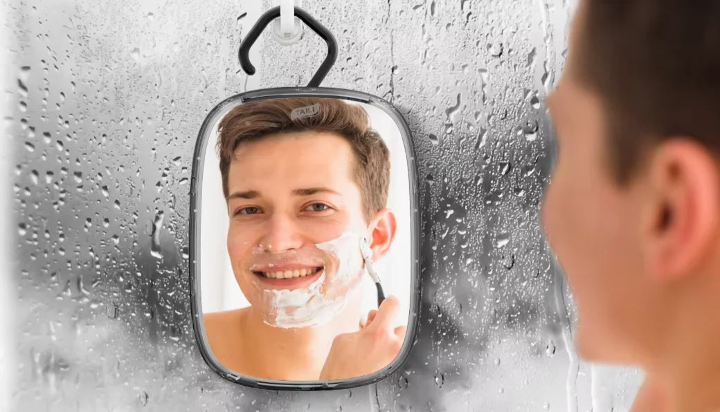 Shower Mirror Fogless Water-Fill & Shatter-Resistant Acrylic