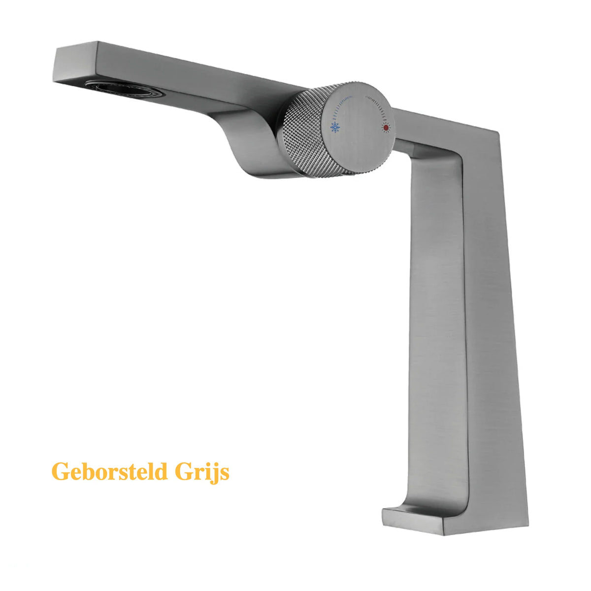 Single-Handle Bathroom Faucet Brushed Rose Gold Solid Brass