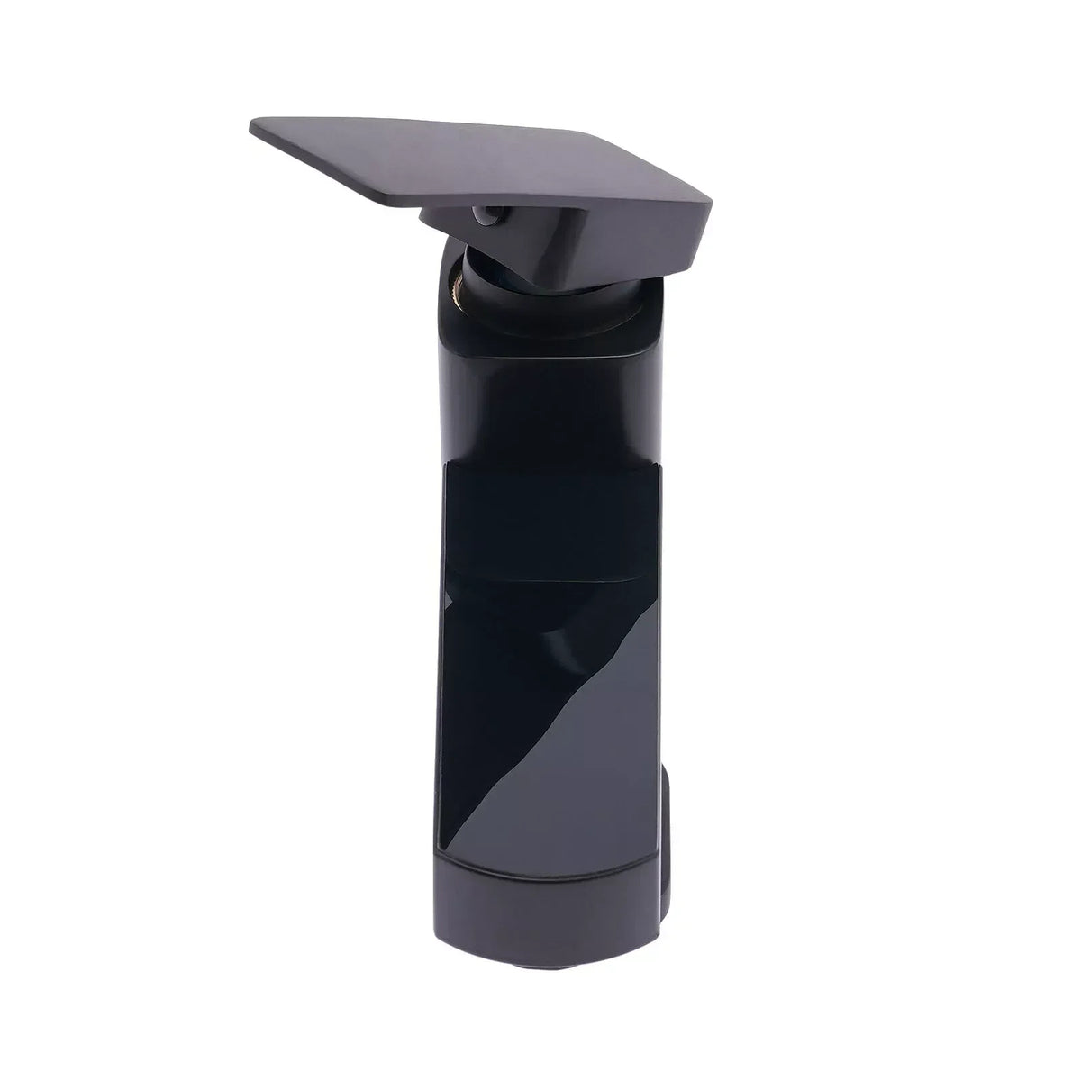 Single-Handle Faucet Matte Black LED Temp Display Ceramic Valve