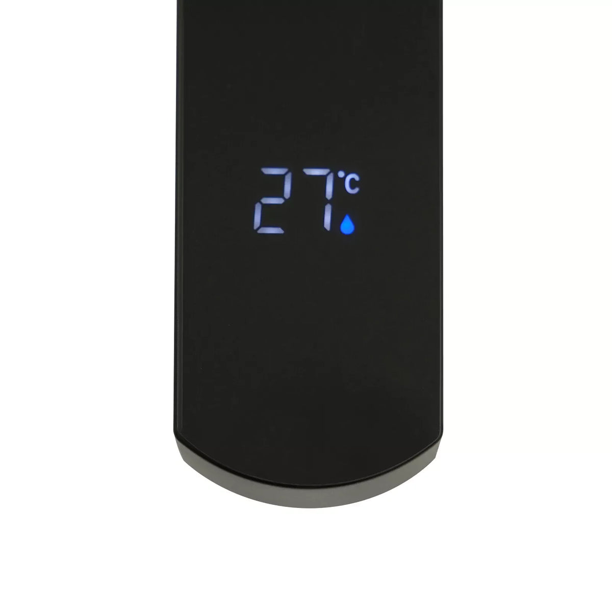 Single-Handle Faucet Matte Black LED Temp Display Ceramic Valve