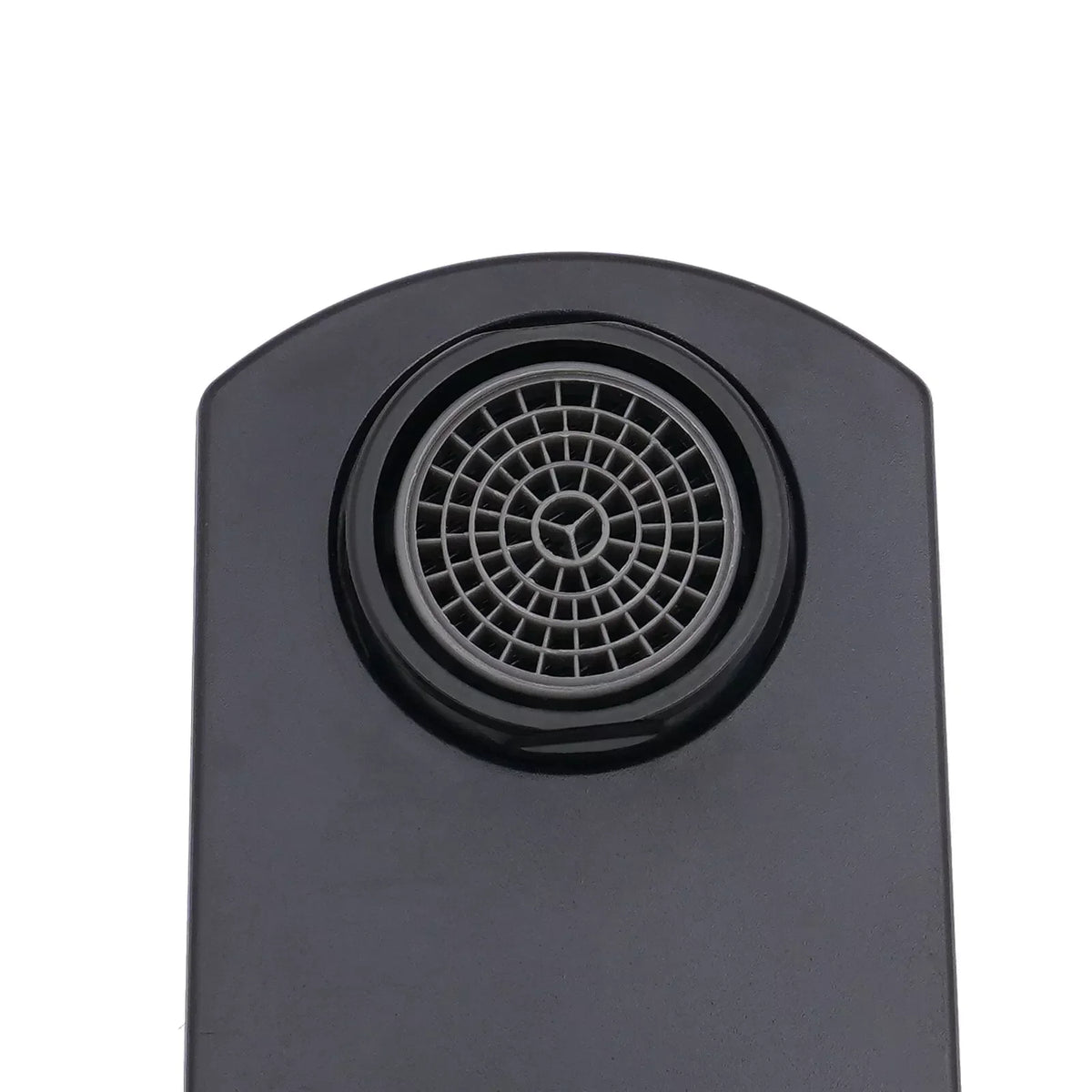 Single-Handle Faucet Matte Black LED Temp Display Ceramic Valve