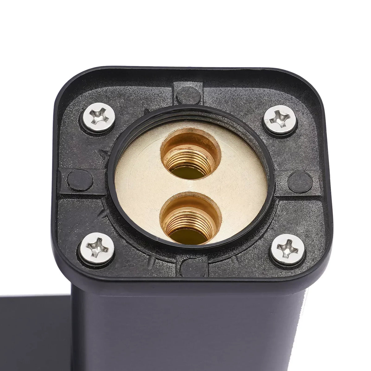 Single-Handle Faucet Matte Black LED Temp Display Ceramic Valve