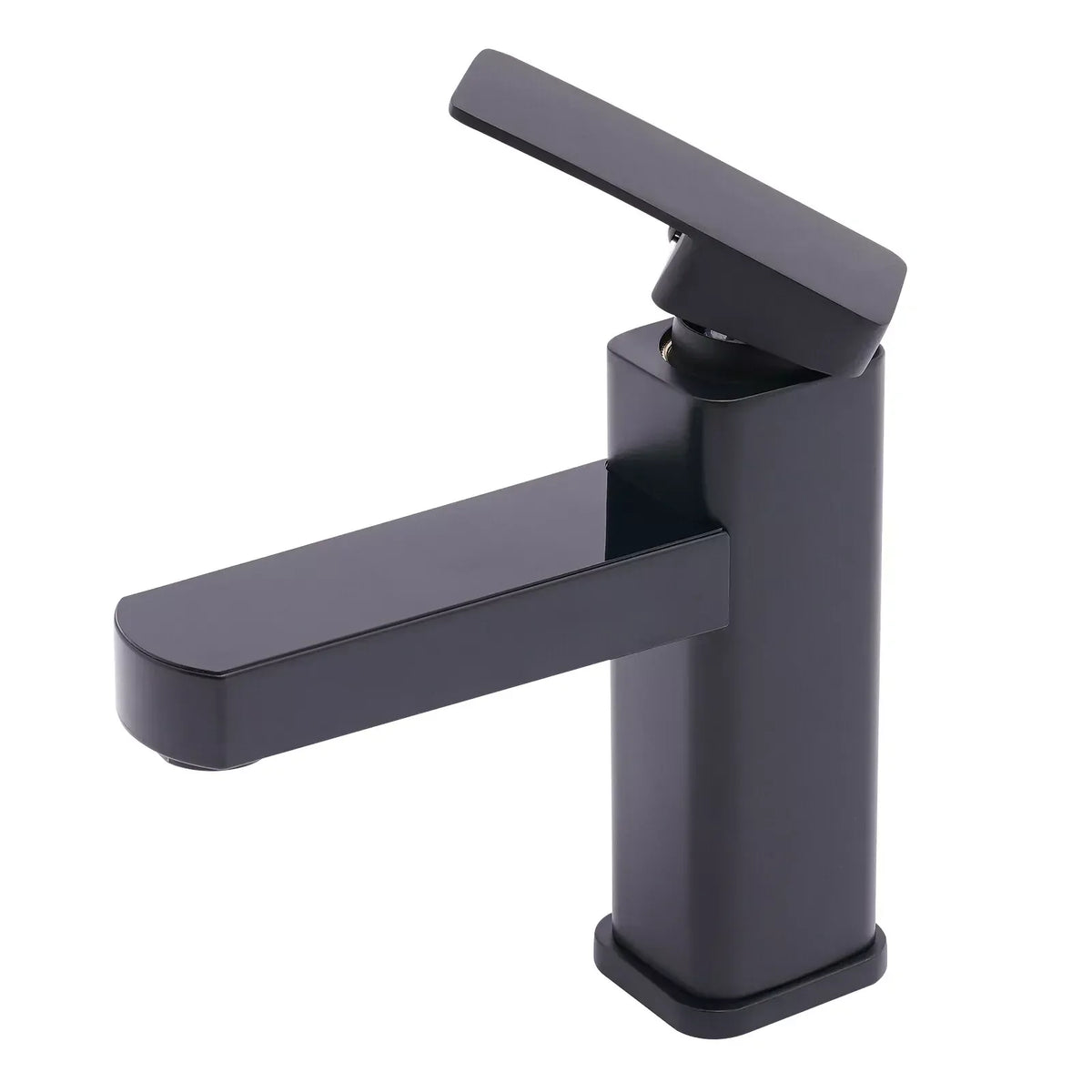 Single-Handle Faucet Matte Black LED Temp Display Ceramic Valve