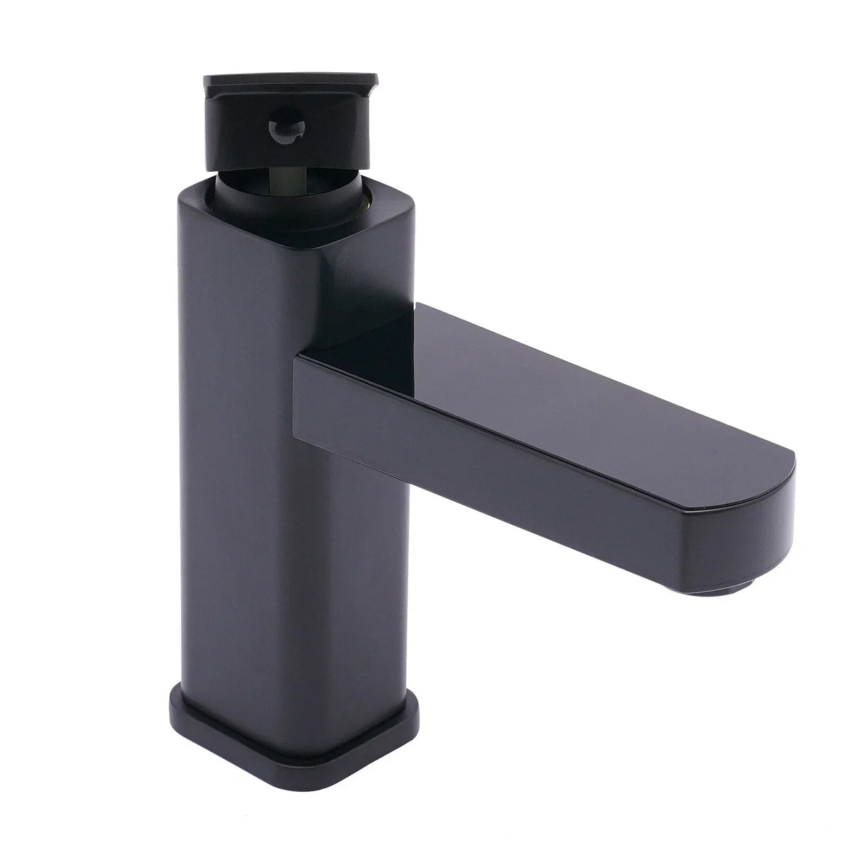 Single-Handle Faucet Matte Black LED Temp Display Ceramic Valve