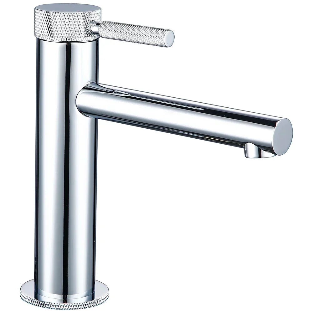Single-Hole Bathroom Faucet Solid Brass Brushed Gold 360° Swivel