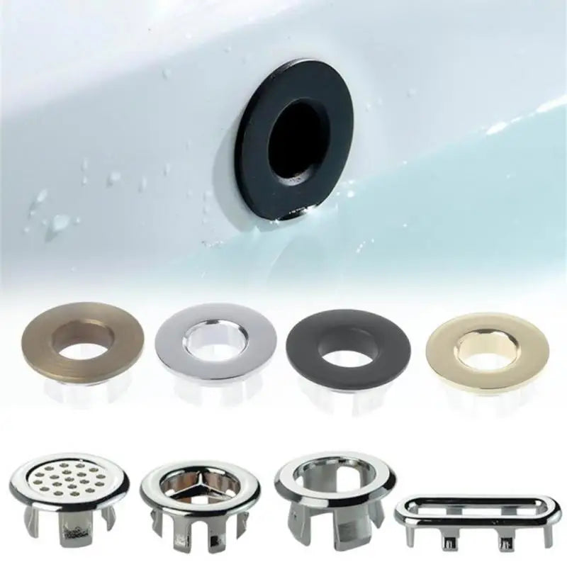 Sink Overflow Cover Ring Solid Brass Universal Fit