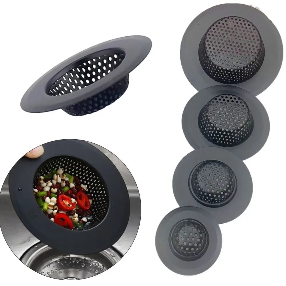 Sink Strainer Matte Black Stainless Steel Fine Mesh