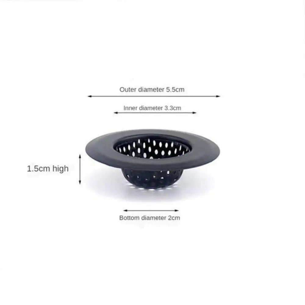 Sink Strainer Matte Black Stainless Steel Fine Mesh