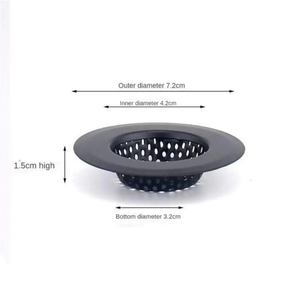 Sink Strainer Matte Black Stainless Steel Fine Mesh