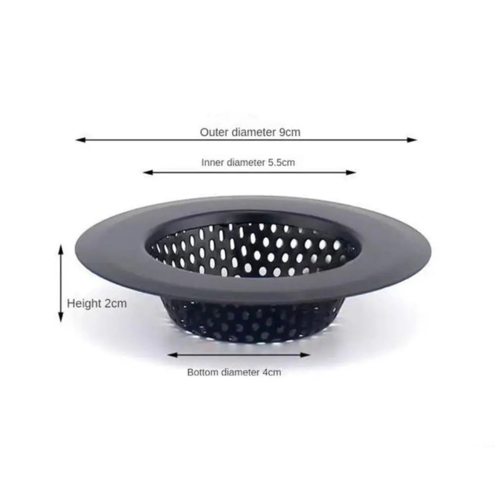 Sink Strainer Matte Black Stainless Steel Fine Mesh