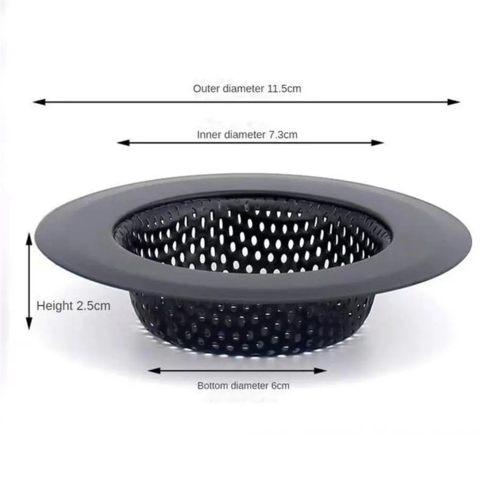 Sink Strainer Matte Black Stainless Steel Fine Mesh