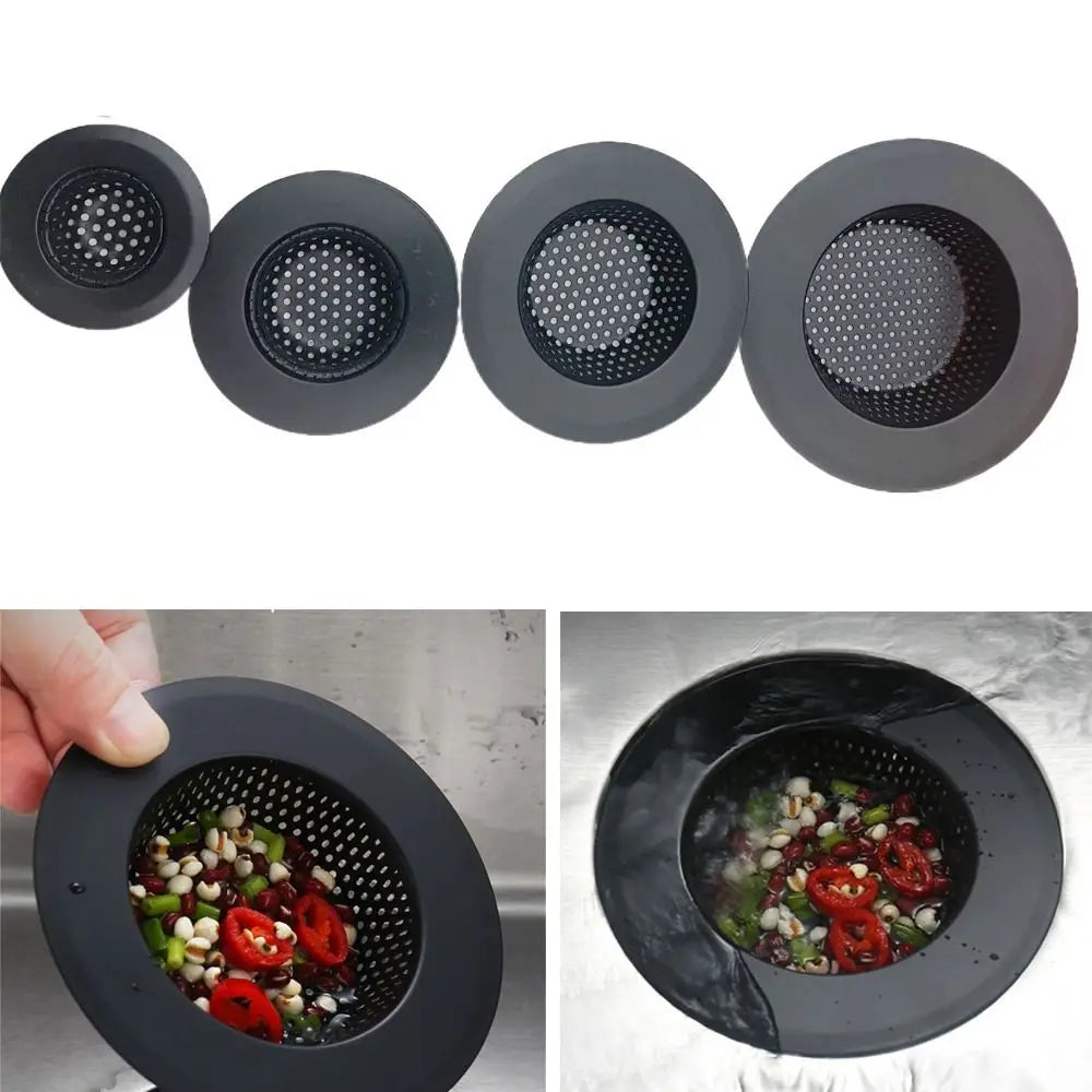 Sink Strainer Matte Black Stainless Steel Fine Mesh