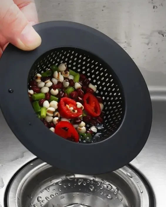 Sink Strainer Matte Black Stainless Steel Fine Mesh