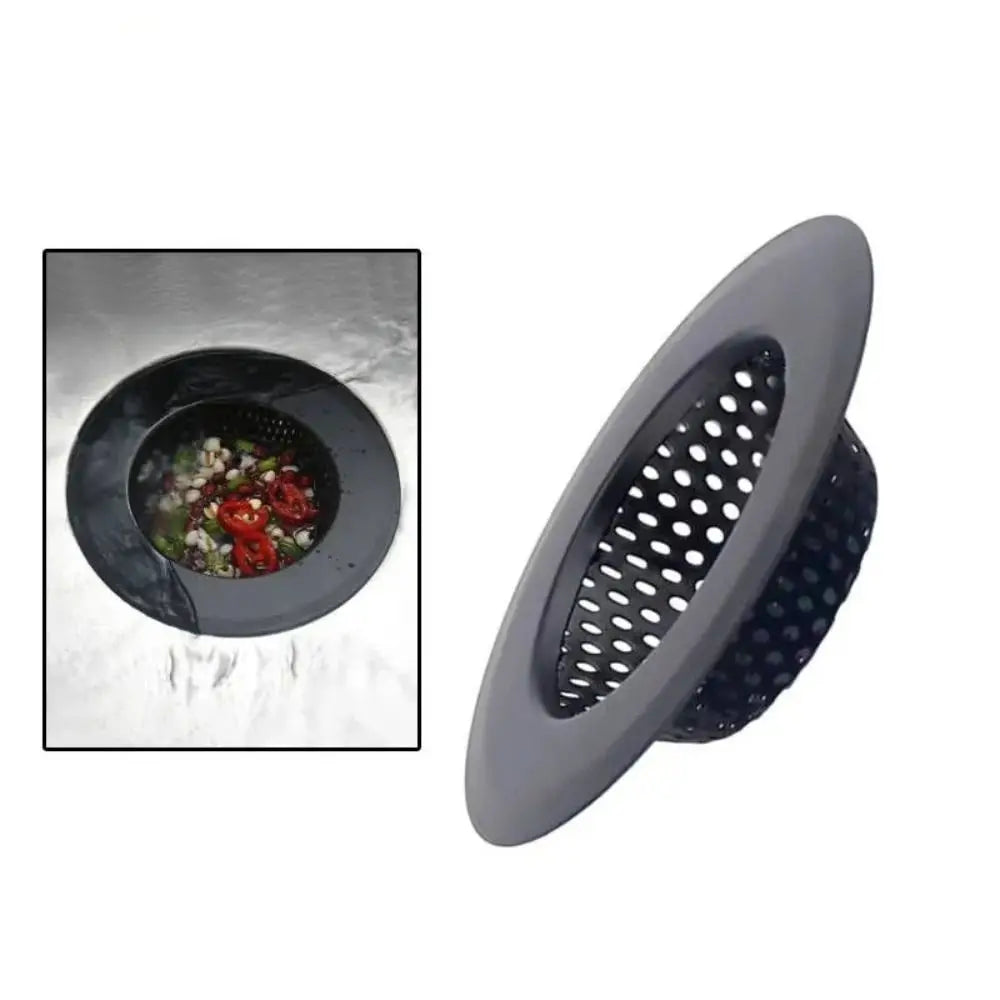 Sink Strainer Matte Black Stainless Steel Fine Mesh