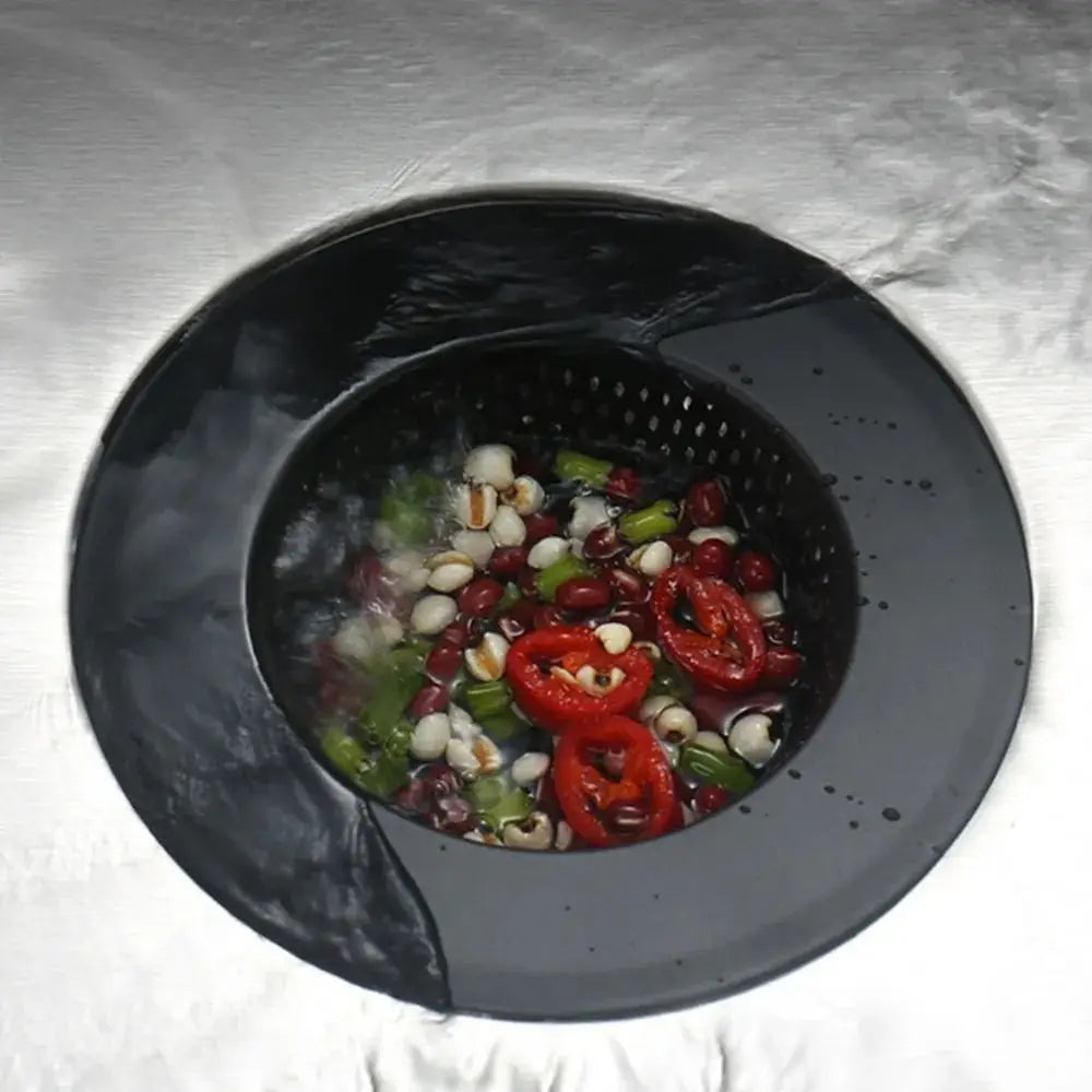 Sink Strainer Matte Black Stainless Steel Fine Mesh