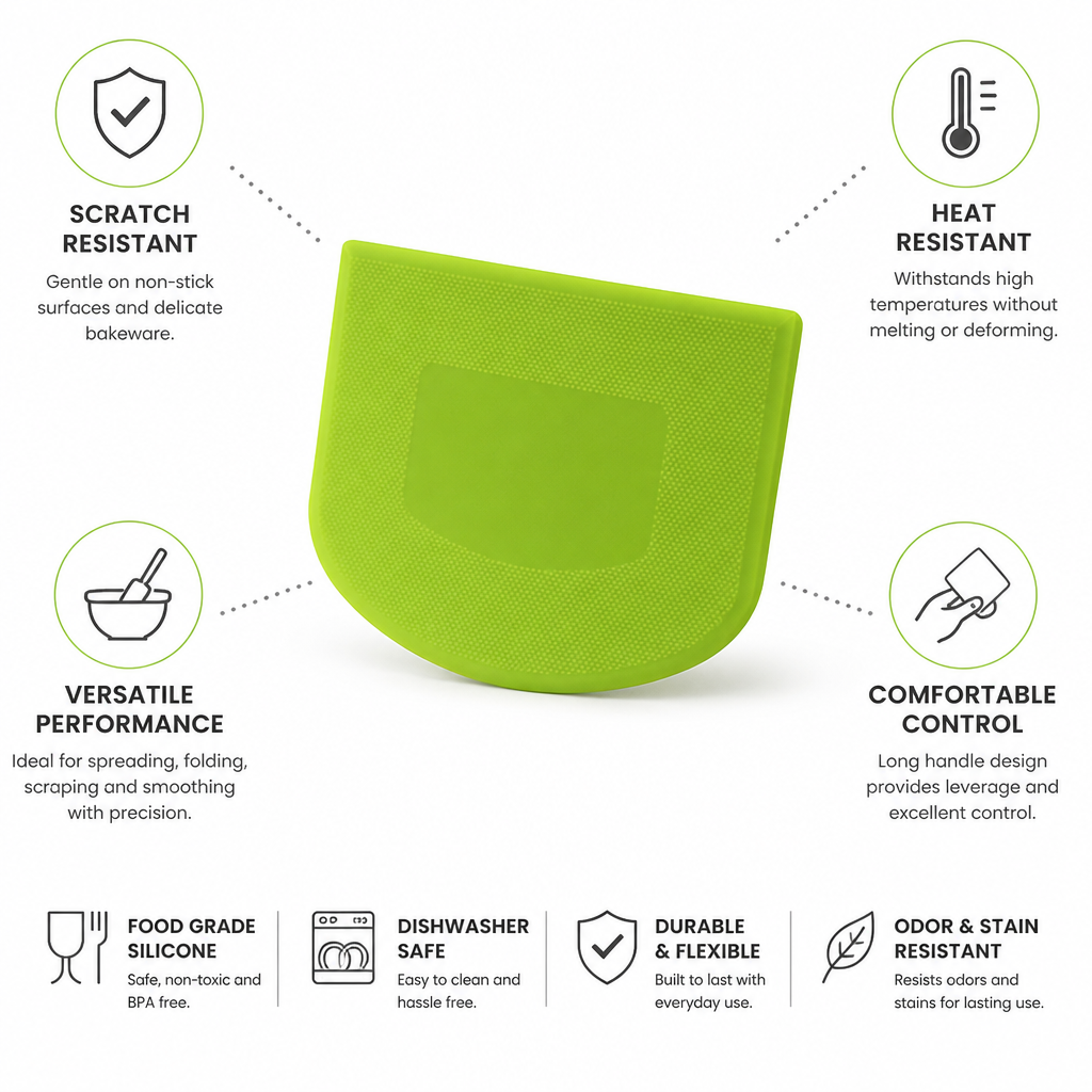 Spatula Heat-Resistant Silicone Long Handle