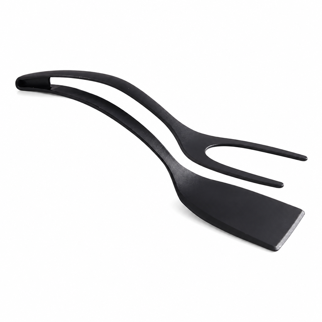 Spatula & Tongs 2-In-1 Silicone Heat-Resistant