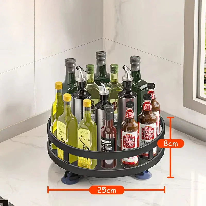 Spice Rack 360° Rotating Non-Slip Base