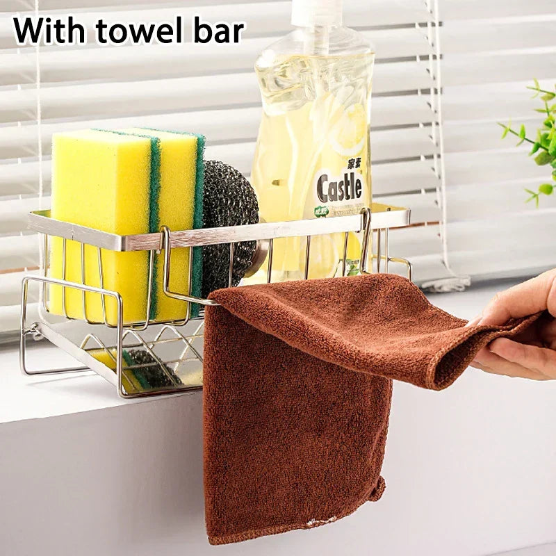 Sponge Holder Stainless Steel Freestanding Quick-Dry