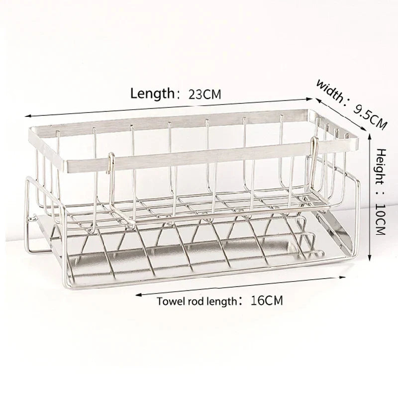 Sponge Holder Stainless Steel Freestanding Quick-Dry