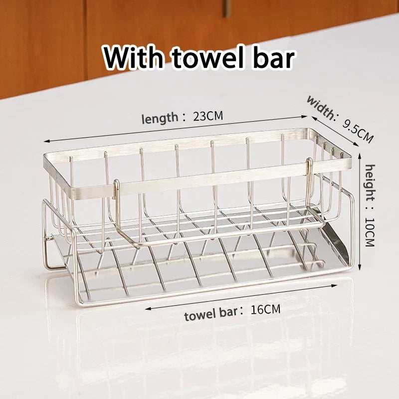Sponge Holder Stainless Steel Freestanding Quick-Dry