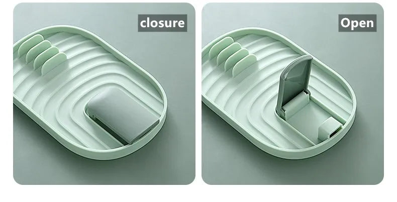 Spoon & Spatula Rest Heat-Resistant Foldable Non-Slip Grooves