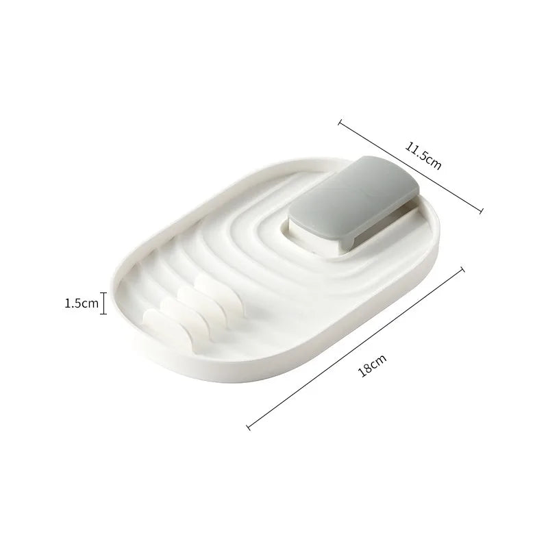 Spoon & Spatula Rest Heat-Resistant Foldable Non-Slip Grooves