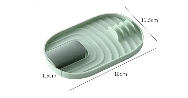 Spoon & Spatula Rest Heat-Resistant Foldable Non-Slip Grooves