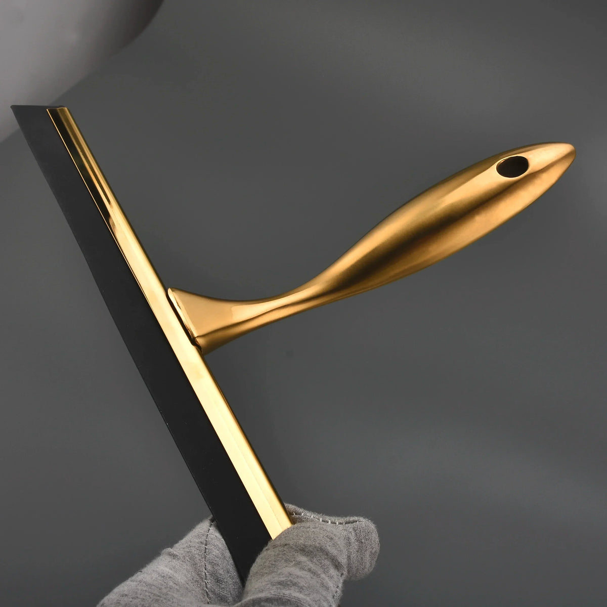 Squeegee Stainless Steel Blade & Rubber Scraper Hanging Hook