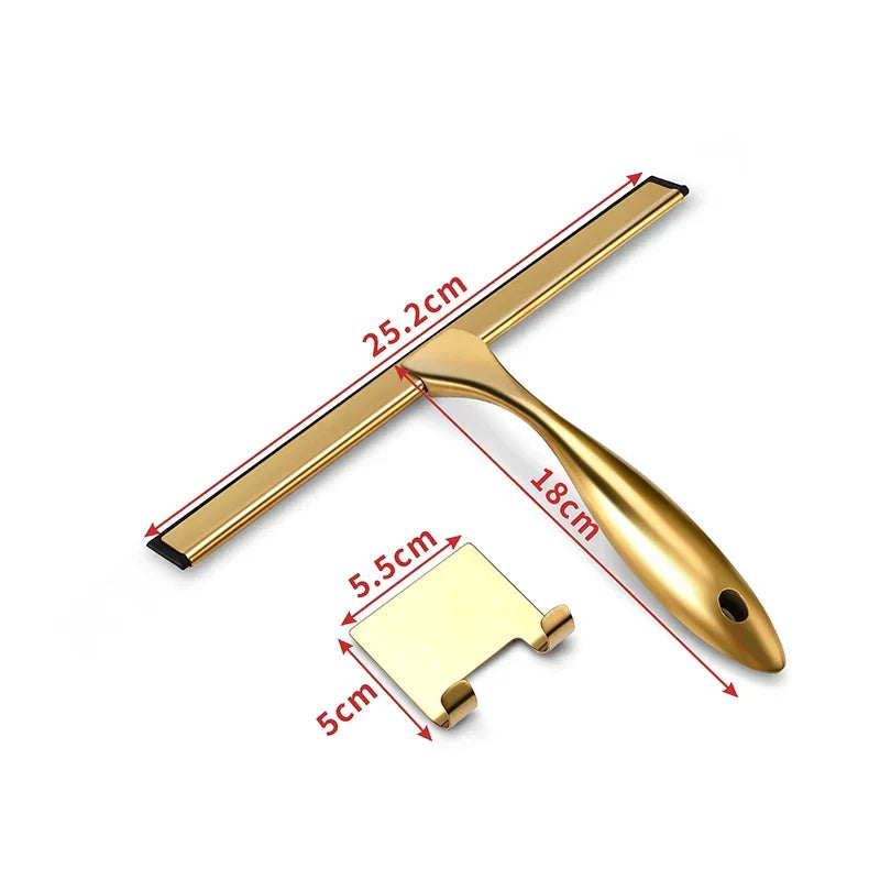Squeegee Stainless Steel Blade & Rubber Scraper Hanging Hook