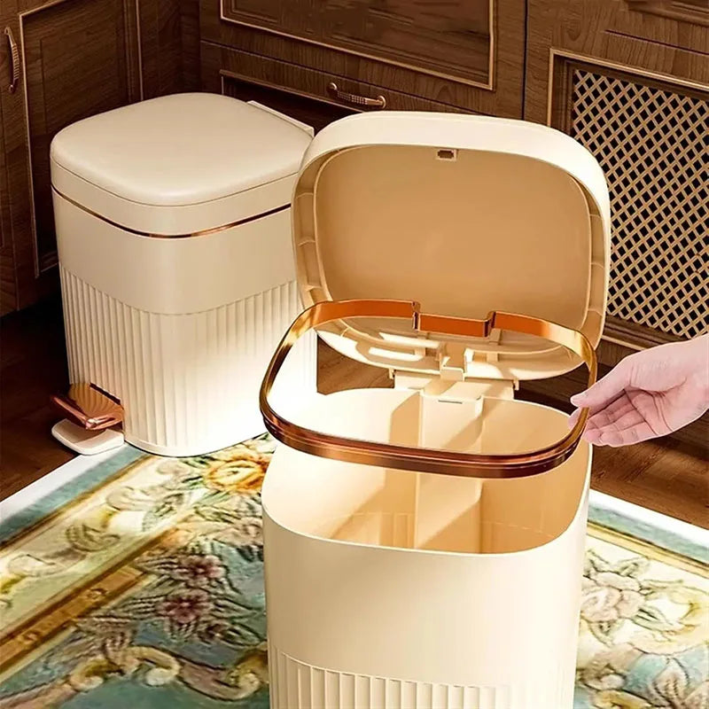 Step Trash Can Soft-Close Pedal Odor-Sealing & Pet-Proof