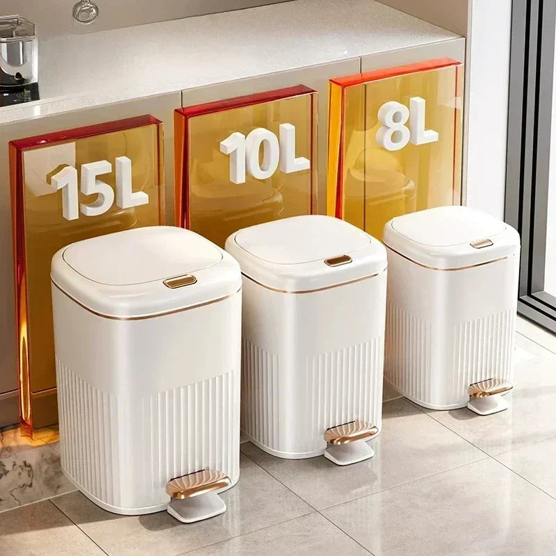 Step Trash Can Soft-Close Pedal Odor-Sealing & Pet-Proof