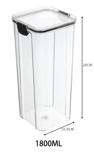 Storage Jars Set Food-Grade Acrylic Airtight & Stackable
