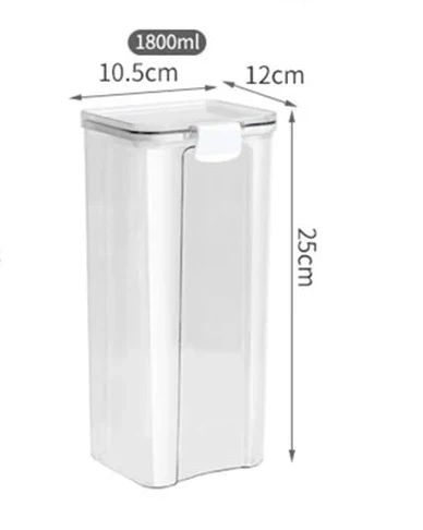 Storage Jars Set Food-Grade Acrylic Airtight & Stackable