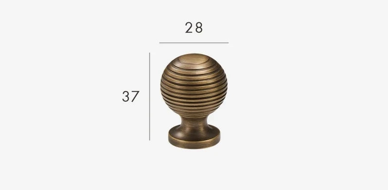 T-Bar Cabinet Handle Solid Brass Antique Finish