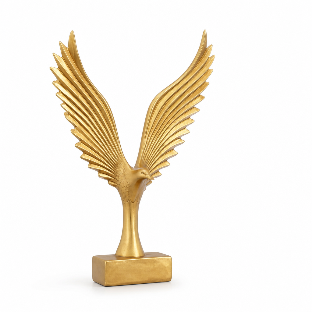 Tabletop Spread-Wing Eagle Sculpture
