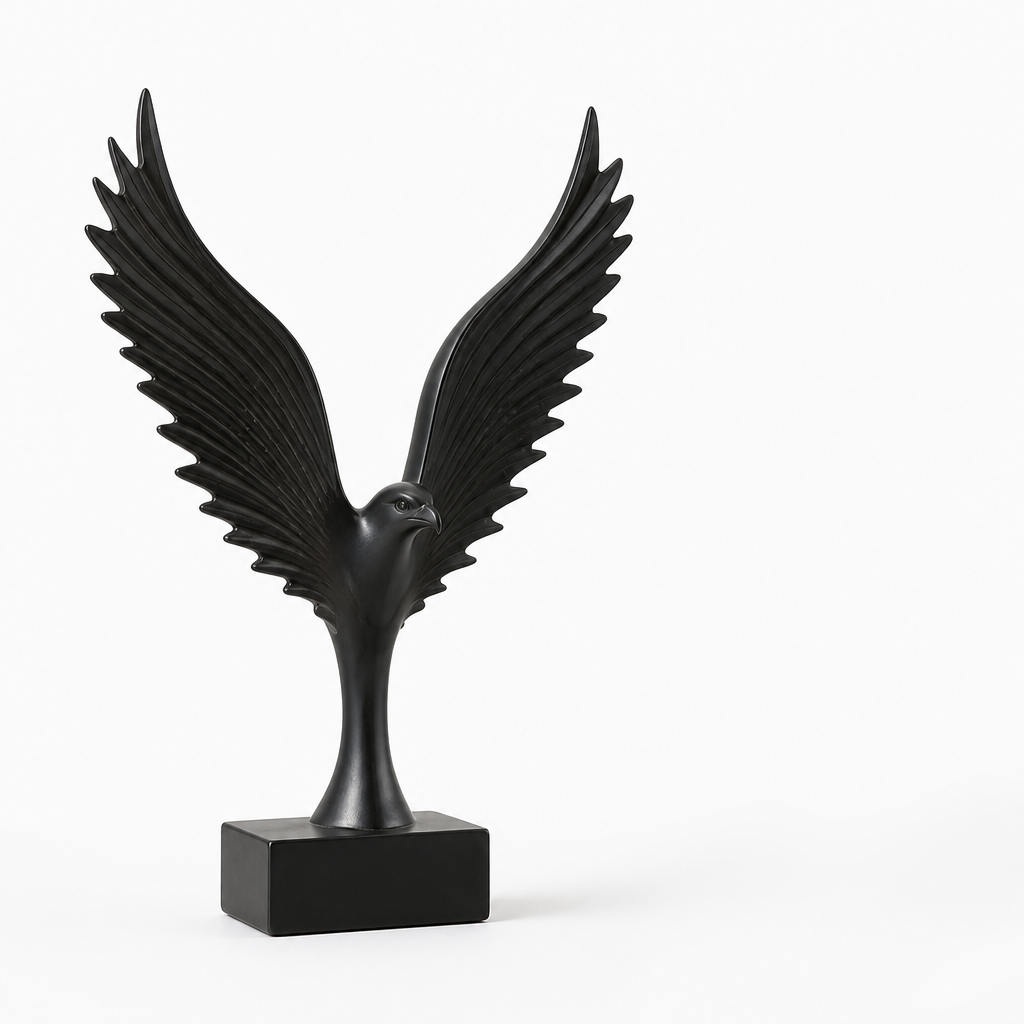 Tabletop Spread-Wing Eagle Sculpture
