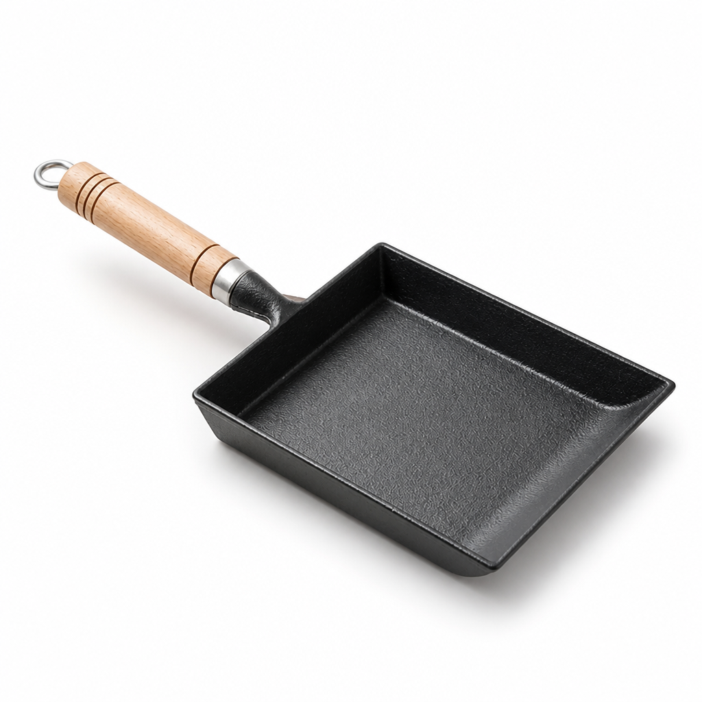 Tamagoyaki Pan Cast Iron Square Natural Non-Stick